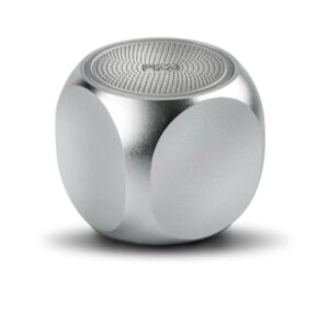 רמקול קטן זעיר Bluetooth באיכות סאונד מדהימה בצבע כסוף