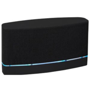 רמקול Bluetooth עוצמתי 6W עם תאורת לד היקפית בצבע שחור