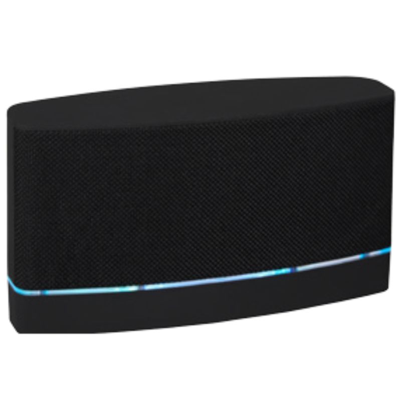רמקול Bluetooth עוצמתי 6W עם תאורת לד היקפית בצבע שחור