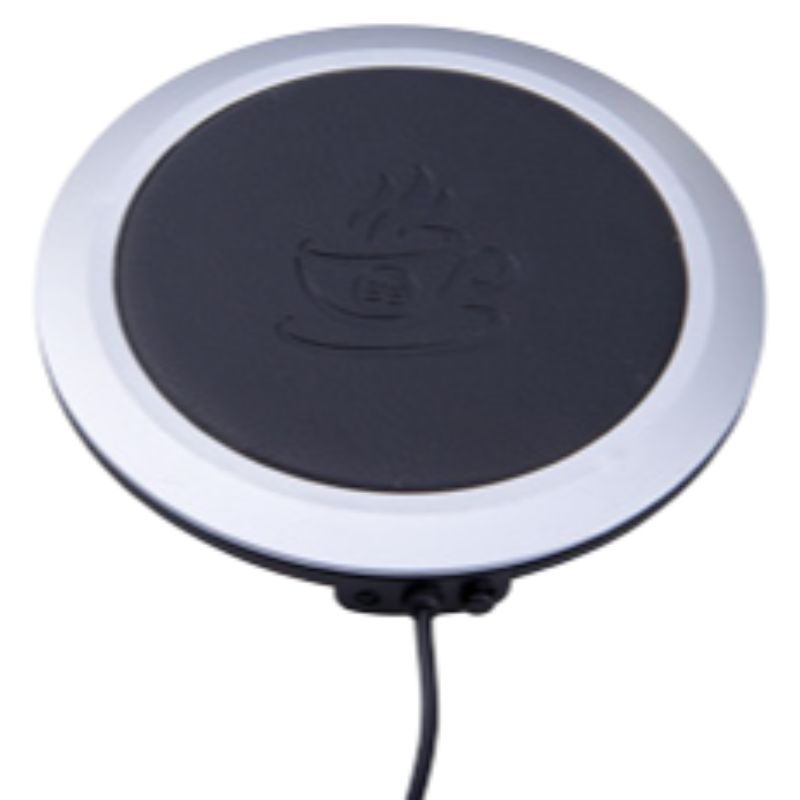 תחתית לחימום ספל קפה בחיבור USB עיצוב קלאסי דמוי עור